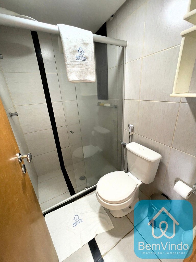 Apartamento com linda vista mar no Bahia Suites