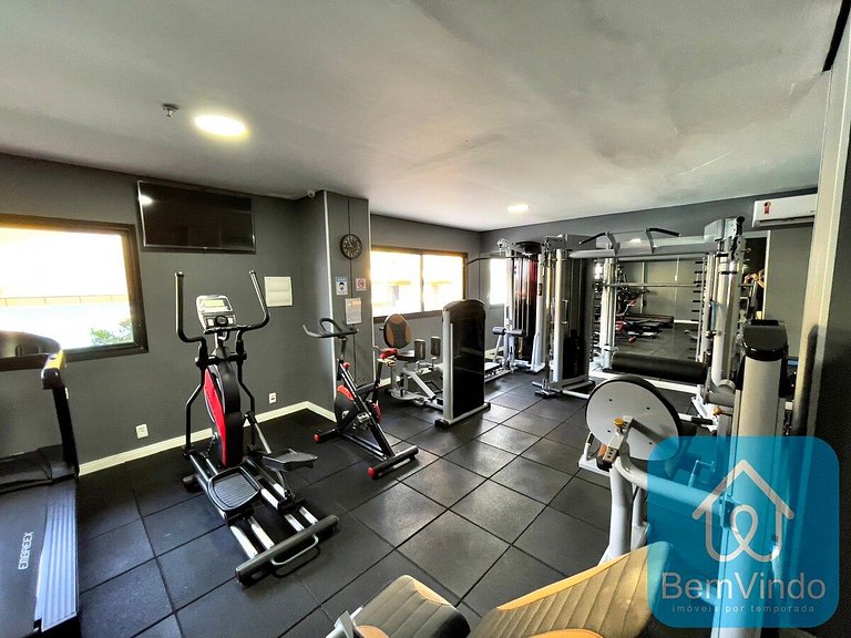 Apartamento com linda vista mar no Bahia Suites