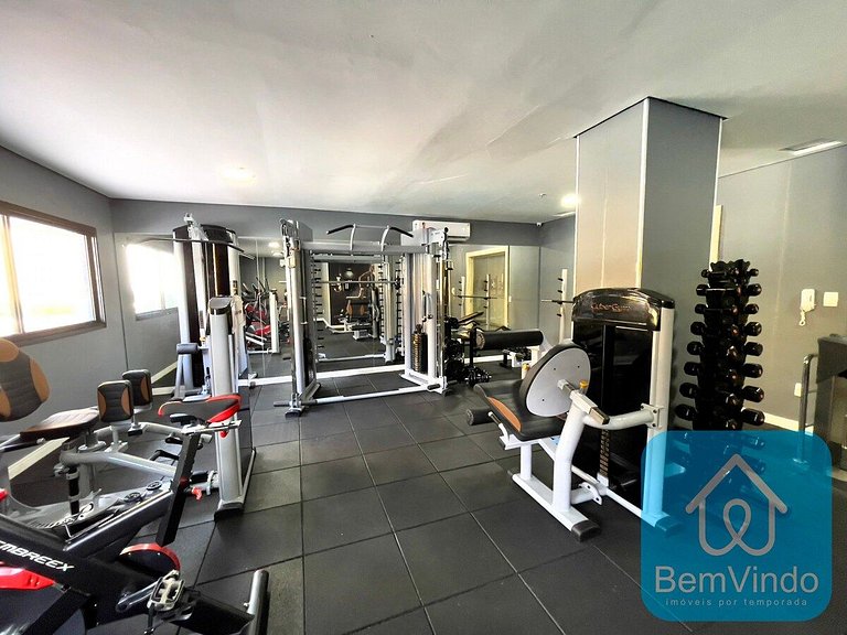 Apartamento com linda vista mar no Bahia Suites