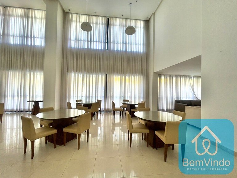 Apartamento com linda vista mar no Bahia Suites