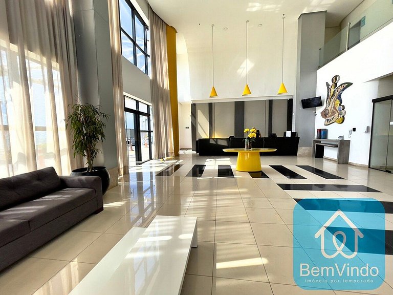 Apartamento com linda vista mar no Bahia Suites
