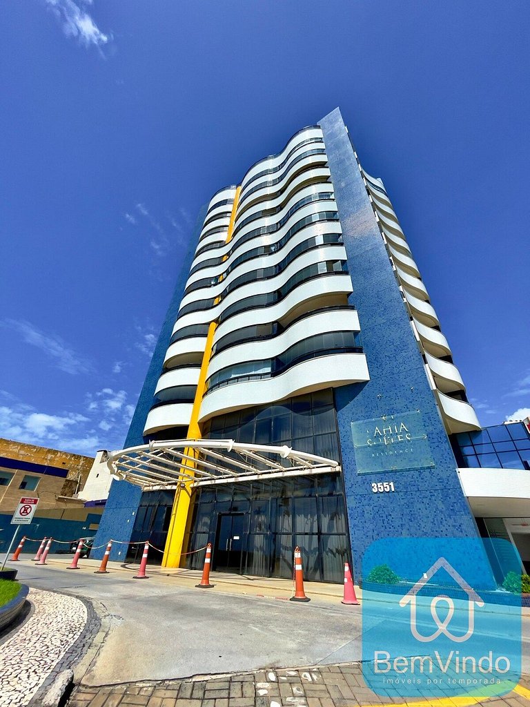 Apartamento com linda vista mar no Bahia Suites