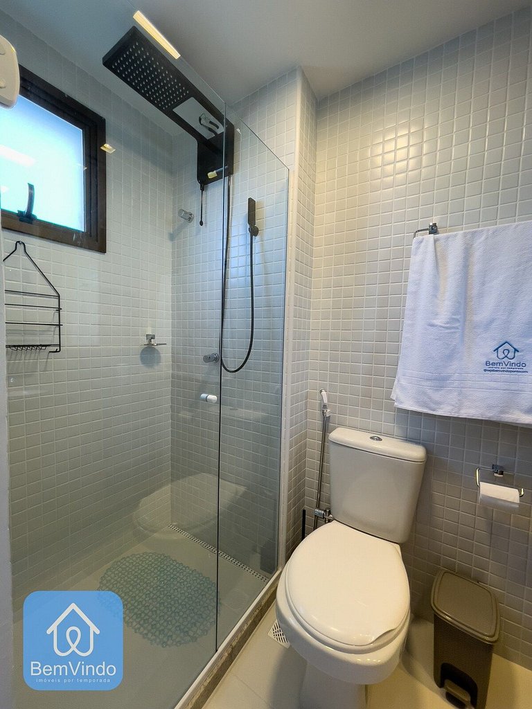 Apartamento com linda vista mar no Smart Barra 2