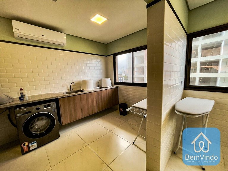 Apartamento com linda vista mar no Smart Barra 2