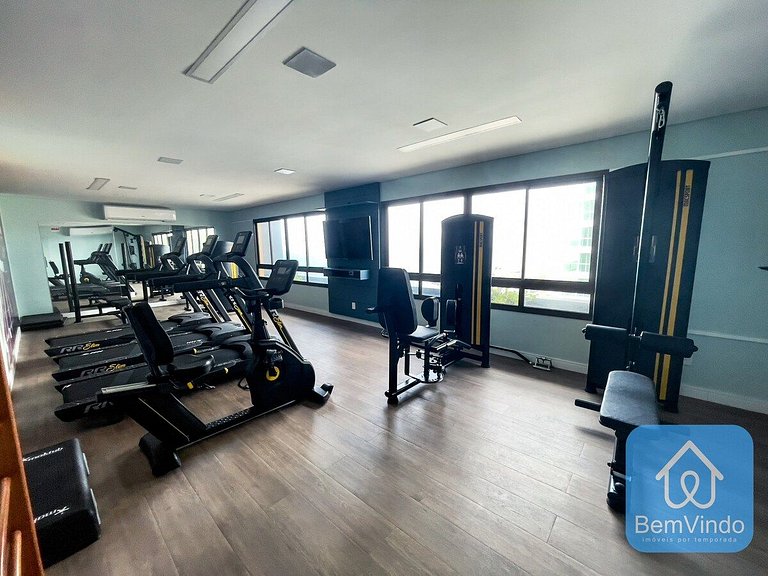 Apartamento com linda vista mar no Smart Barra 2