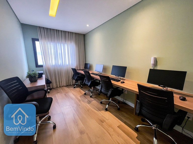 Apartamento com linda vista mar no Smart Barra 2