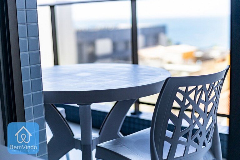 Studio Aconchegante com vista mar no Smart Barra