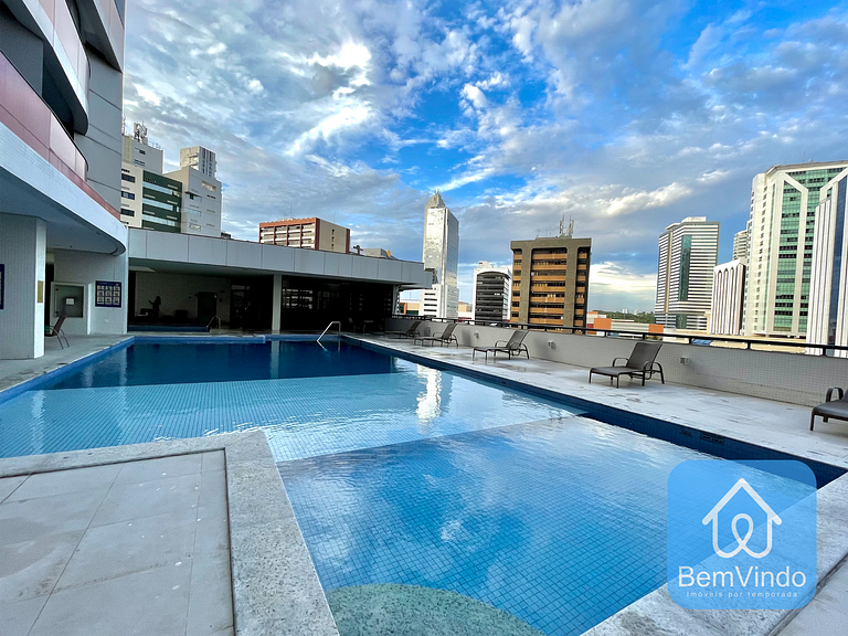 Apartamento completo e luxuoso com serviço de hote