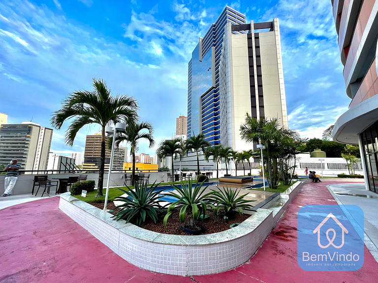 Apartamento completo e luxuoso com serviço de hote