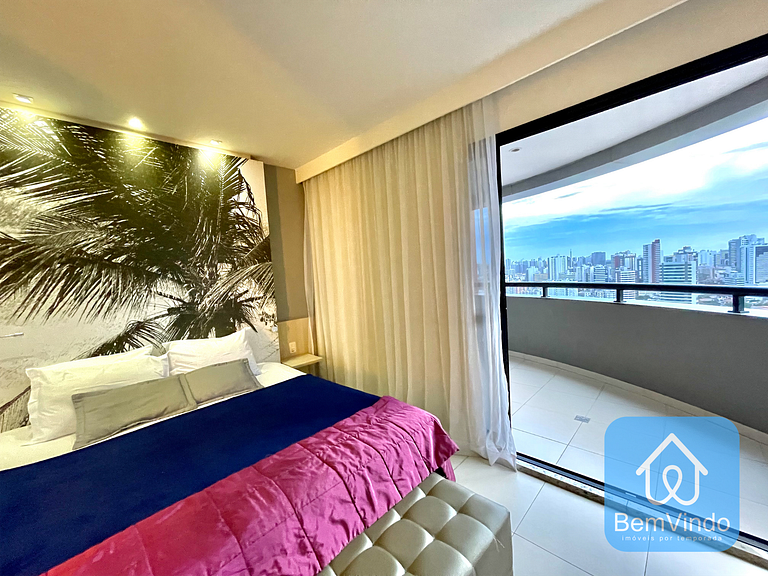 Apartamento completo e luxuoso com serviço de hote