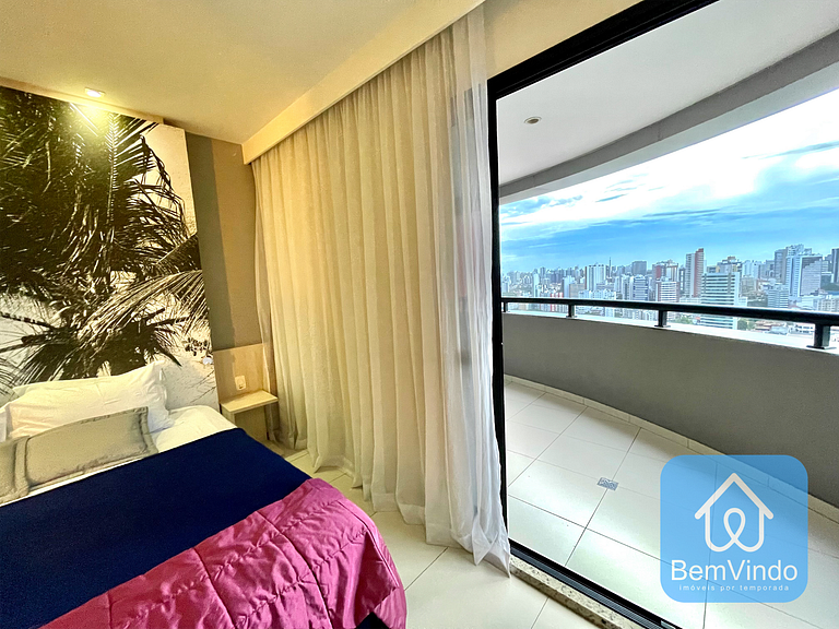 Apartamento completo e luxuoso com serviço de hote