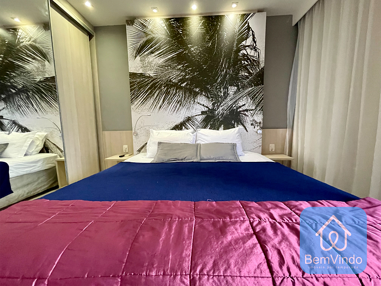 Apartamento completo e luxuoso com serviço de hote