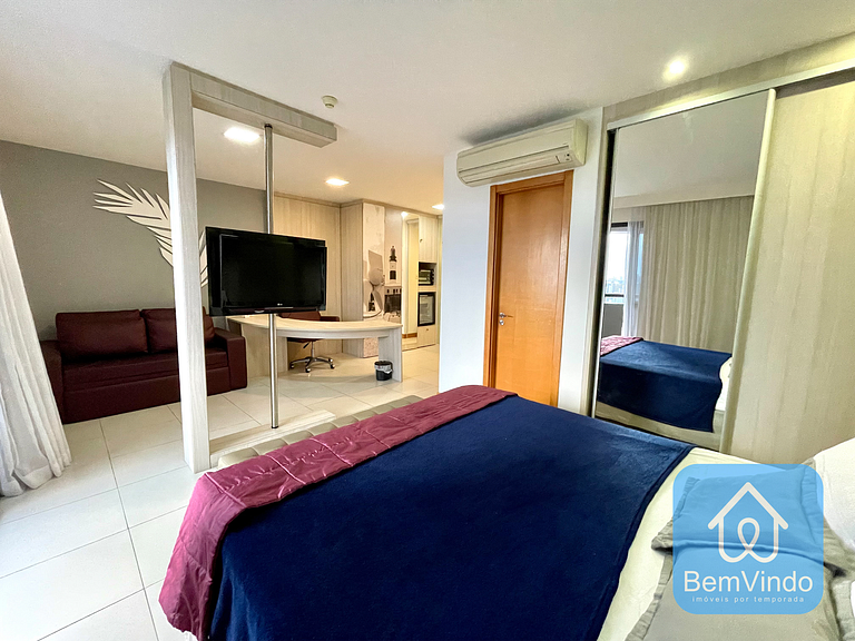 Apartamento completo e luxuoso com serviço de hote