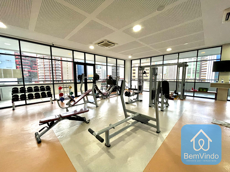 Apartamento completo e luxuoso com serviço de hote
