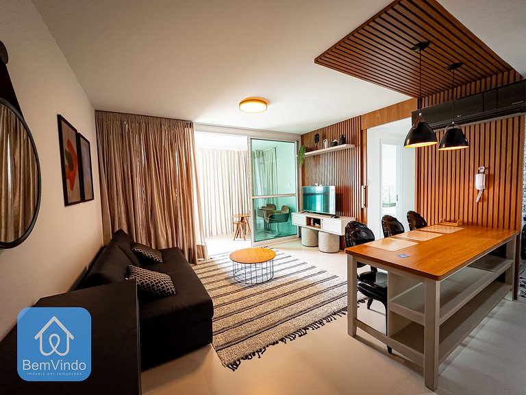 Apartamento de Luxo 2/4 e Vista Mar na Barra