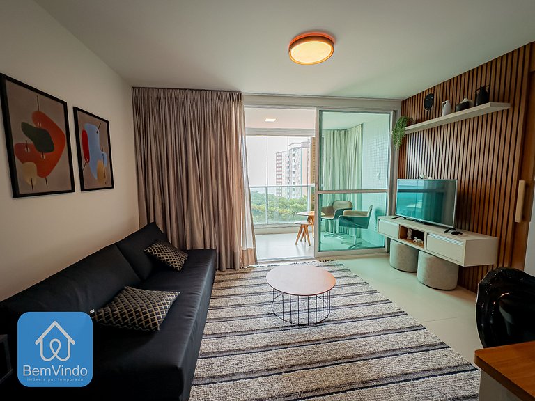 Apartamento de Alto Luxo 2/4 e Vista Mar na Barra
