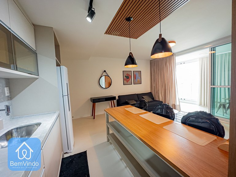 Apartamento de Alto Luxo 2/4 e Vista Mar na Barra