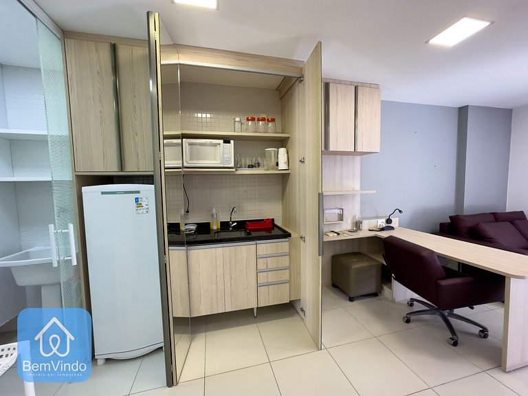 Apartamento Completo com Serviço de Hotell