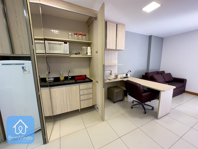 Apartamento Completo com Serviço de Hotell