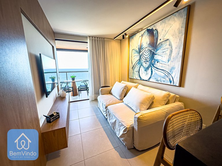Apartamento de luxo na Barra com vista mar