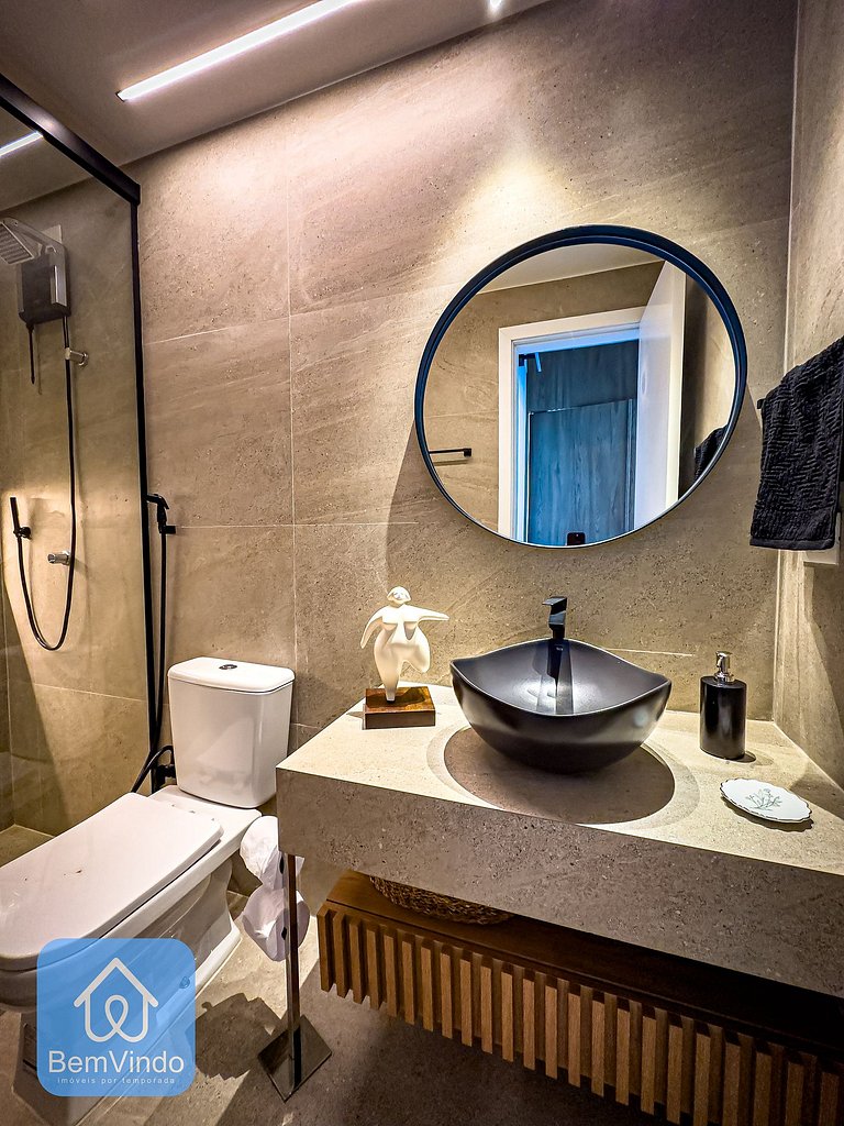 Apartamento de luxo na Barra com vista mar
