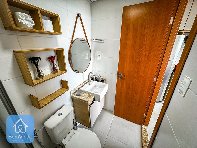 Studio Vista Mar Exclusivo no Barra Premium