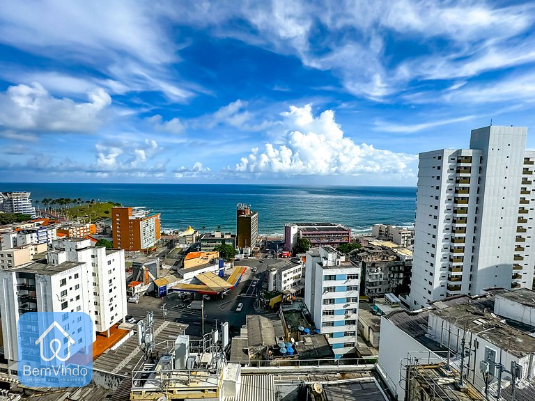 Studio Vista Mar Exclusivo no Barra Premium