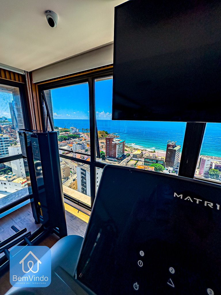 Studio Vista Mar Exclusivo no Barra Premium