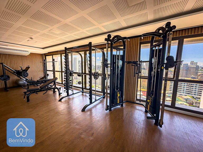 Studio Vista Mar Exclusivo no Barra Premium