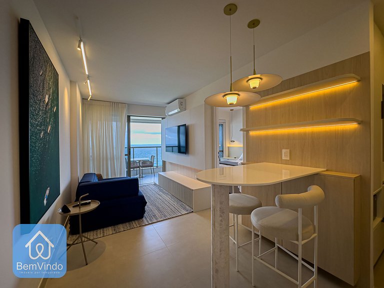 Apartamento de Luxo com vista mar na Ondina