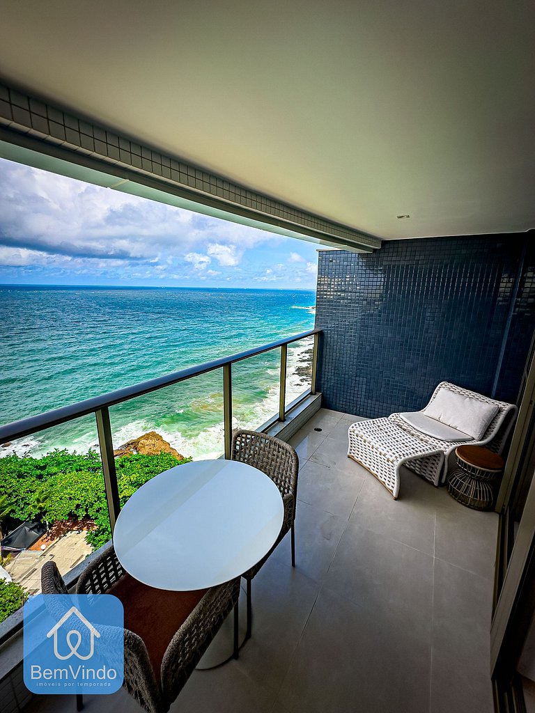 Apartamento de Luxo com vista mar na Ondina