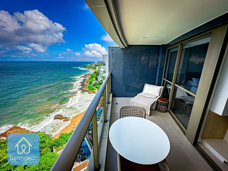 Apartamento de Luxo com vista mar na Ondina