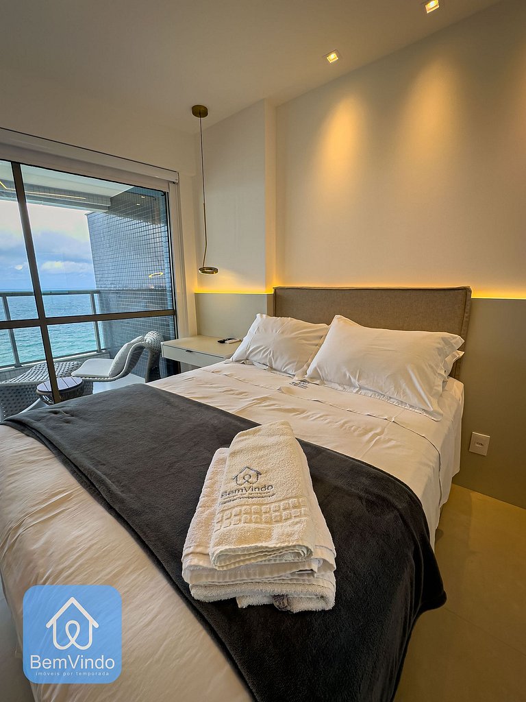 Apartamento de Luxo com vista mar na Ondina