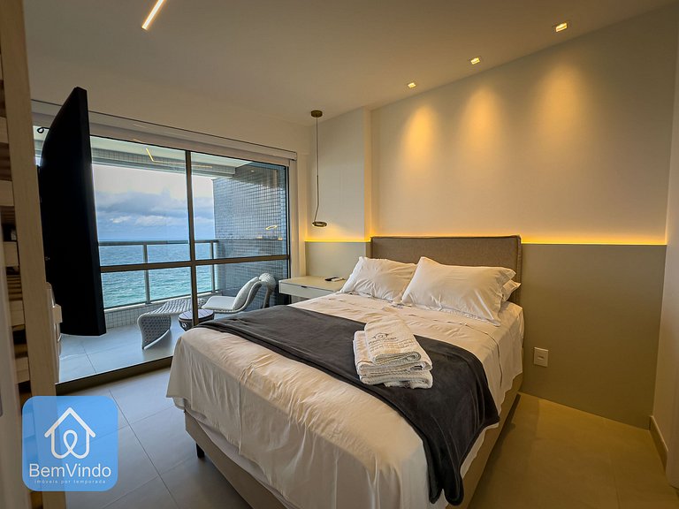Apartamento de Luxo com vista mar na Ondina