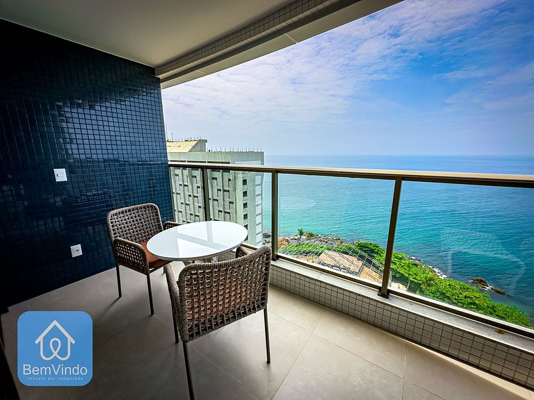 Apartamento de Luxo com vista mar na Ondina