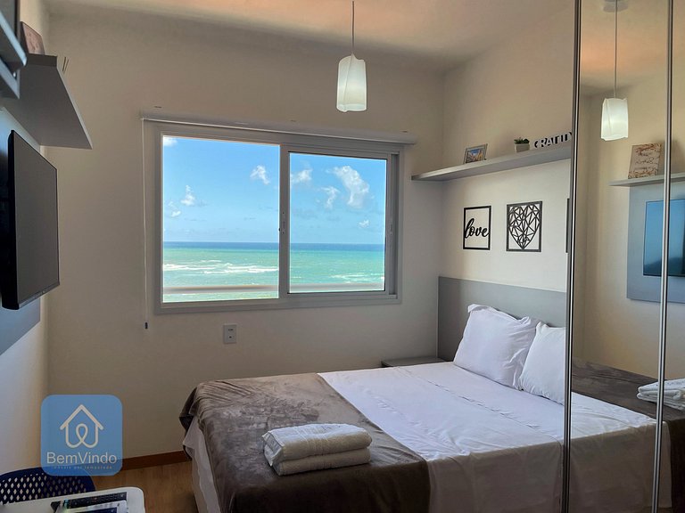 Apartamento Vista Mar Aconchegante no Smart Pituba