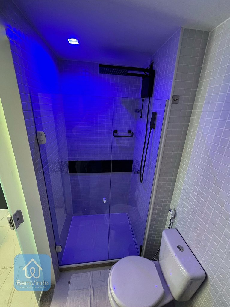 Apartamento aconchegante na Barra com vista mar