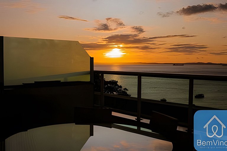 Duplex Alto Luxo no Cloc Marina vista Mar incrível