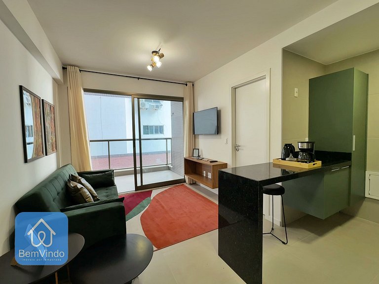 Quarto e Sala Aconchegante no Barra Conceito