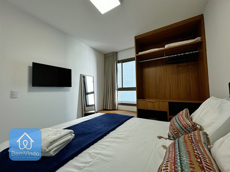 Quarto e Sala Aconchegante no Barra Conceito