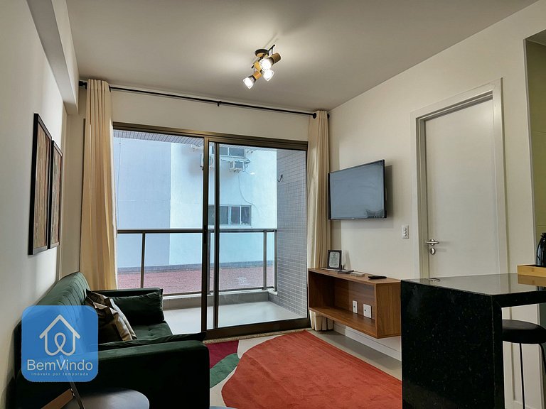 Quarto e Sala Aconchegante no Barra Conceito