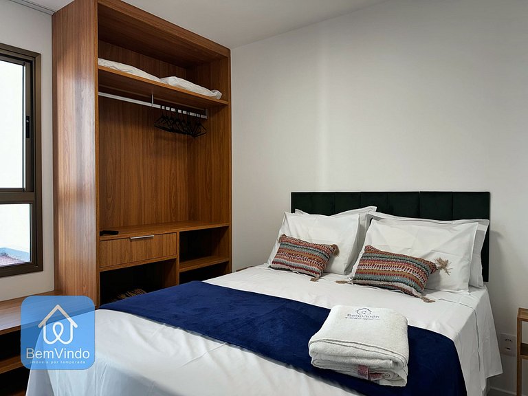 Quarto e Sala Aconchegante no Barra Conceito