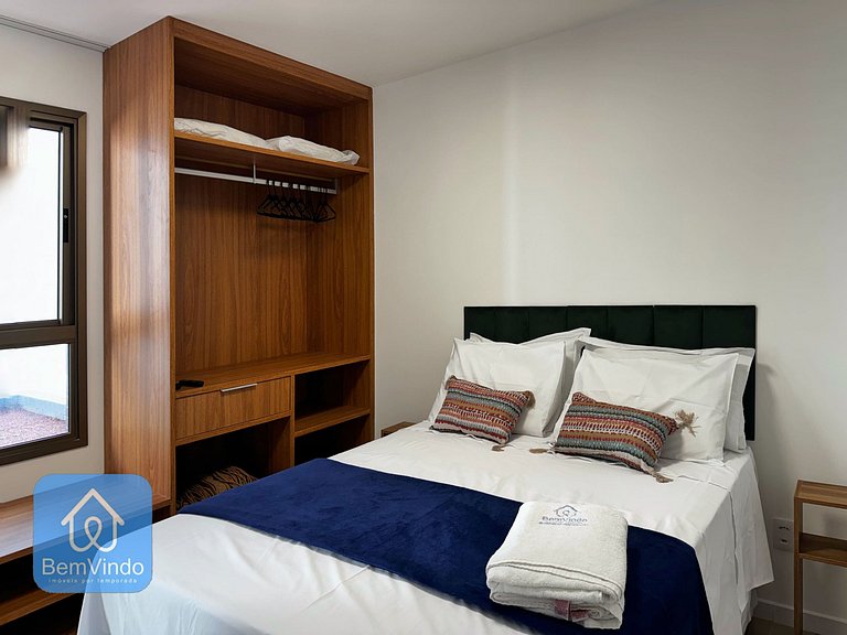 Quarto e Sala Aconchegante no Barra Conceito