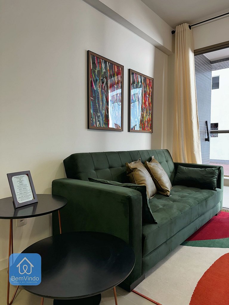 Quarto e Sala Aconchegante no Barra Conceito