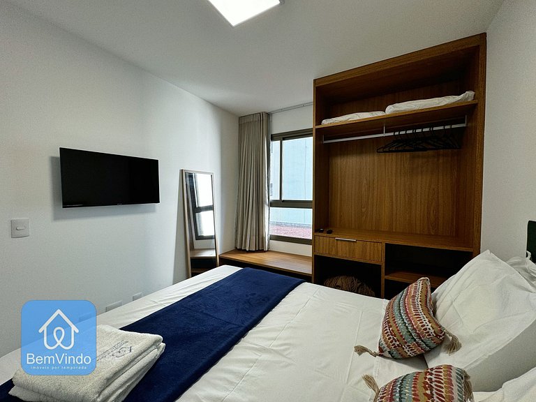 Quarto e Sala Aconchegante no Barra Conceito