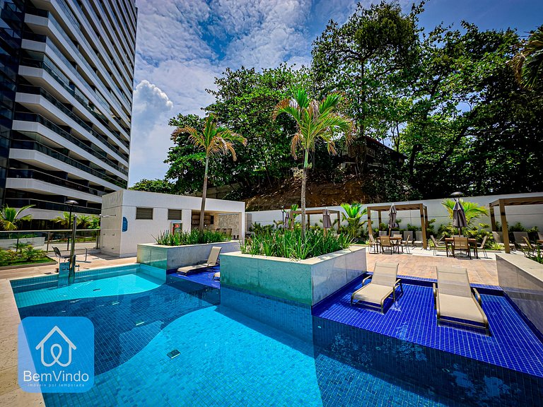 Apartamento Com Camarote Exclusivo Na Ondina