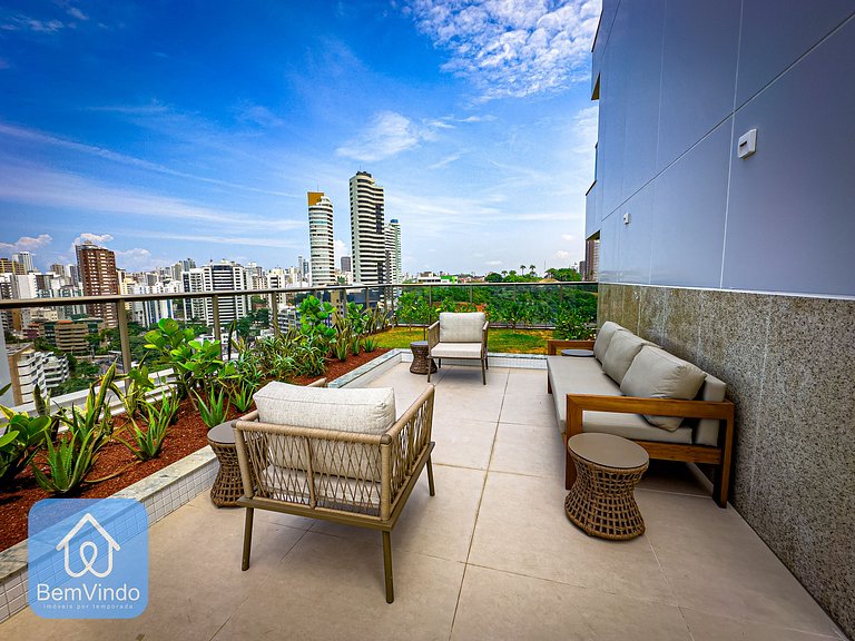 Apartamento Com Camarote Exclusivo Na Ondina