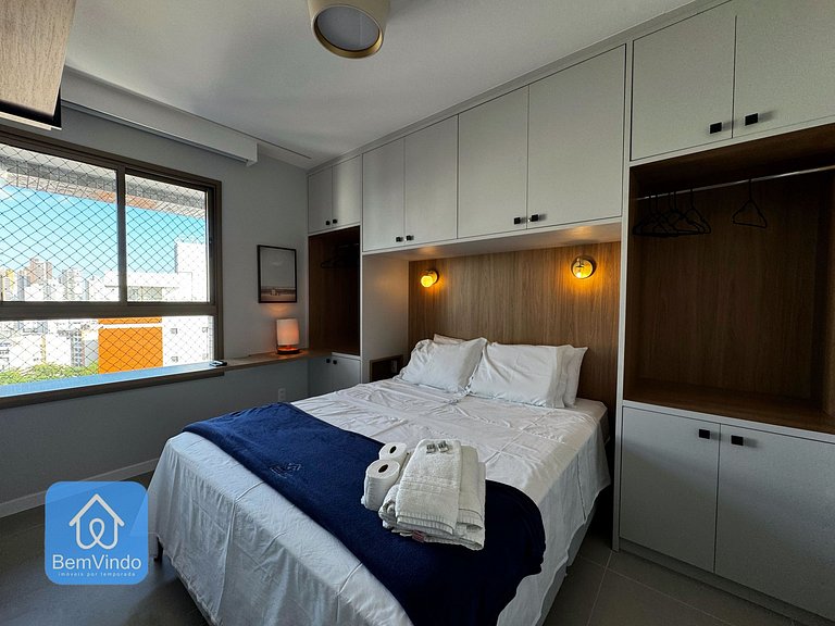 Quarto e Sala Vista Mar no Barra Conceito