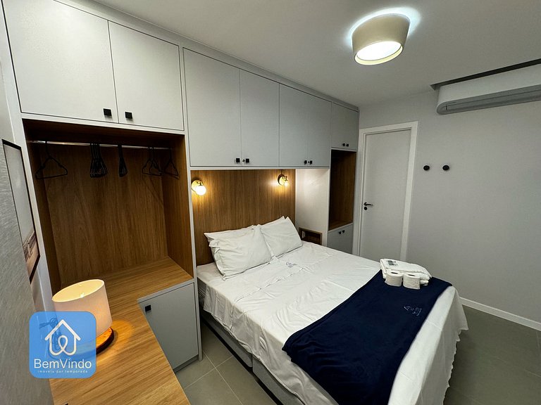 Quarto e Sala Vista Mar no Barra Conceito
