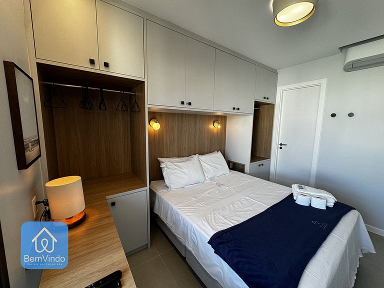 Quarto e Sala Vista Mar no Barra Conceito